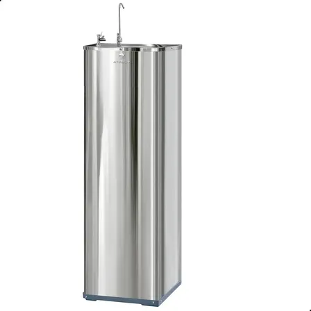 Bebedouro Purificador Refrigerado Pressão Inox Aço Inoxidável Escolar