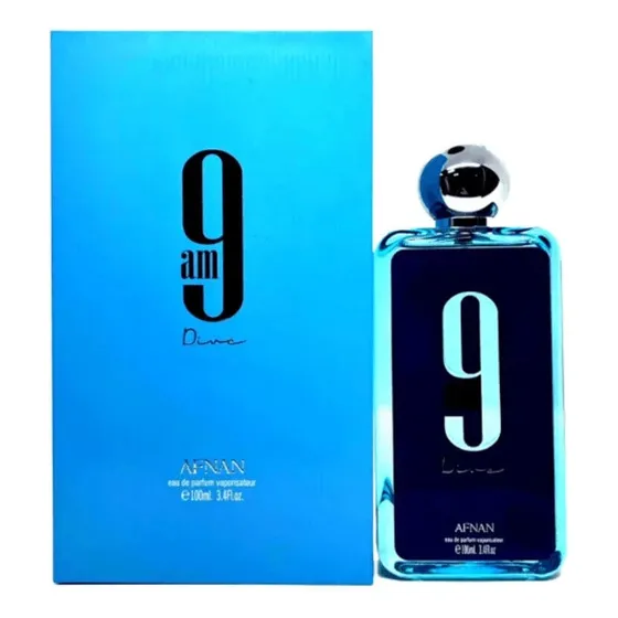 Perfume Afnan Dive 9 Am Unisex Original 100ml / 3.4 Oz