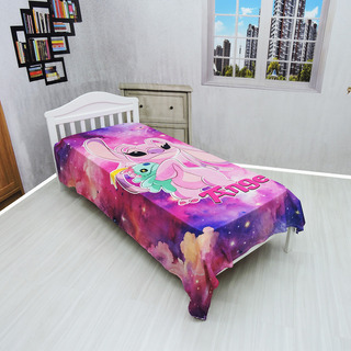 Manta Cobertor Stitch Ange Solteiro Ultrasoft Macia Infantil Manta Cobertor Stitch Ange Solteiro Ultrasoft Macia Infantil