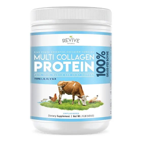 Proteína De Colágeno En Polvo Revive Naturals Multi 473 Ml,
