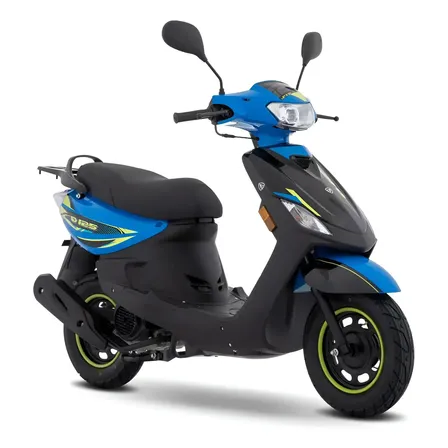 Motoneta Italika D125 Azul Con Negro Negro Con Azul