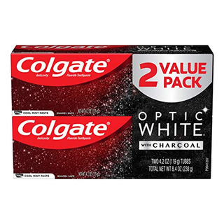 Pasta De Dientes Colgate Optic White Charcoal Blanqueadora, Pasta De Dientes Colgate Optic White Charcoal Blanqueadora,