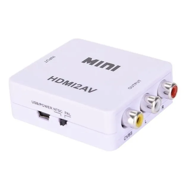 Adaptador Conversor Hdmi A Rca Av Digital A Analogico 1080p