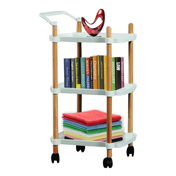 Mesa Carrito Organizador 3 Estantes Con Ruedas