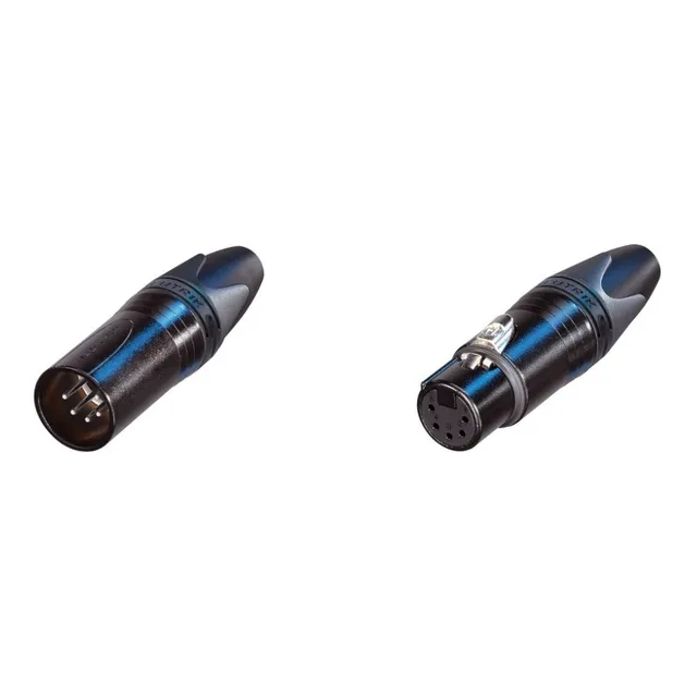 Par De Conectores Xlr 5 Pines Neutrik  Nc5mxx-bag Nc5fxx-bag