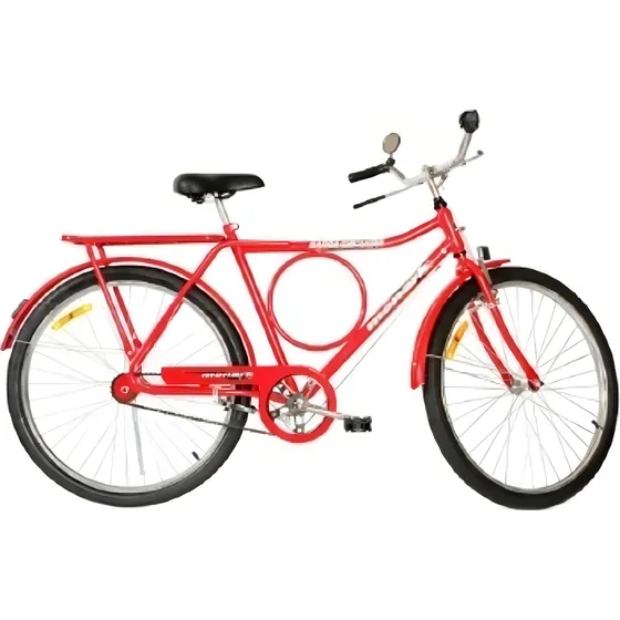 Bicicleta passeio masculina Monark Barra Circular FI R26 - vermelho