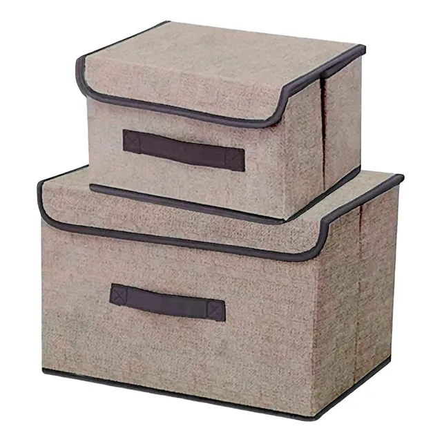 2 Caja De Almacenamiento Canasto Organizador Ahorra Espacio