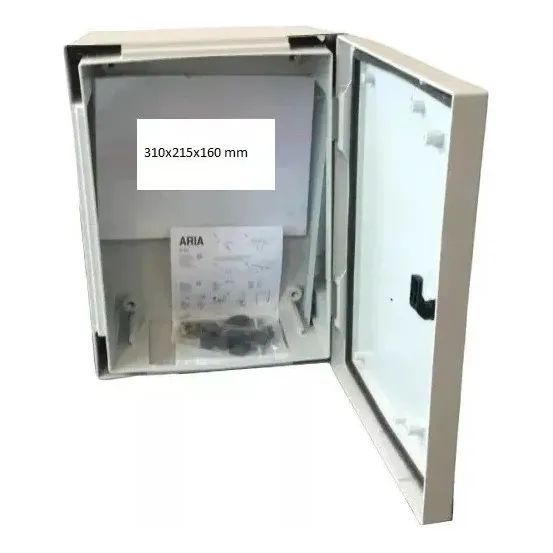 Caja Electrica Ip66 Poliester 310x215x160mm Con Doble Fondo