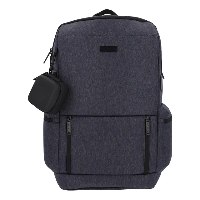 Mochila Ejecutiva Escolar Airpack Portalaptop Sleekcase Color Gris Oscuro Diseño De La Tela Lisa