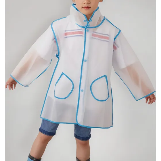 Capa Pilot De Lluvia Transparente Para Nino