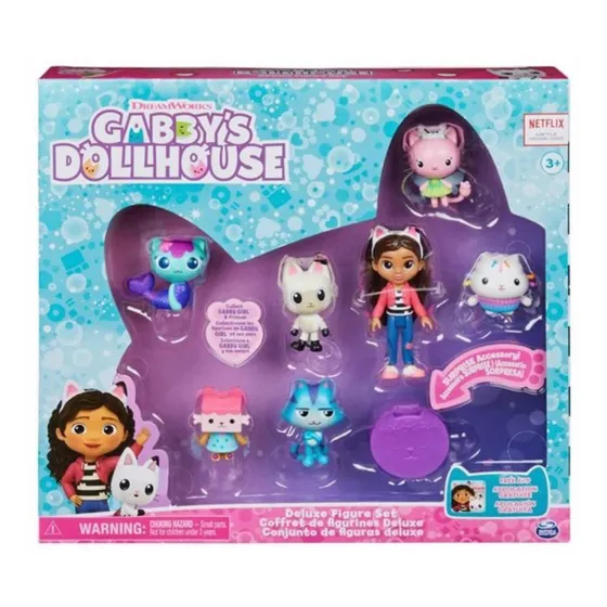 Gabby Dollhouse Play Set De Mini Figuras 8 Pzas Spin Master