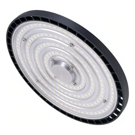 Foco Led Ufo 150w Industrial Luz Fría 6000k Alta Potencia Ip65 Bodega Galpón Techo 15.000 Lumenes