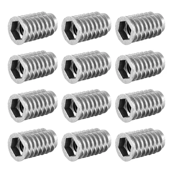 Inserto Tuerca Para Madera Rosca 3/8 X 25 Mm Con Tope 100Uds