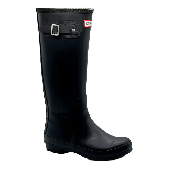 Botas De Goma Para Lluvia  Equestrian  Unisex Negras