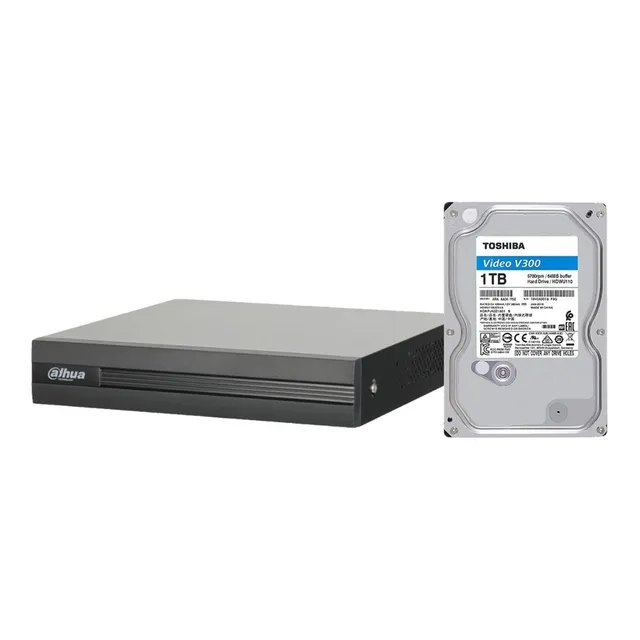 Dvr Xvr Dahua 720p/1080n 4ch + 1 Ip Onvif  Con Disco 1tb 