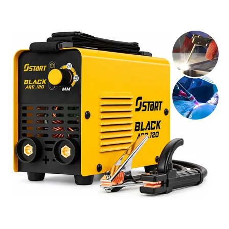 Máquina De Solda Inversora Elétrica Portátil Start Black Arc 120a Mma Eletrodo Tig 220 V