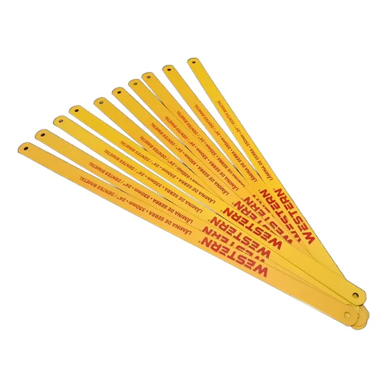 Kit 10 Lâminas De Serra Manual Western Com 24 Dentes Bimetal