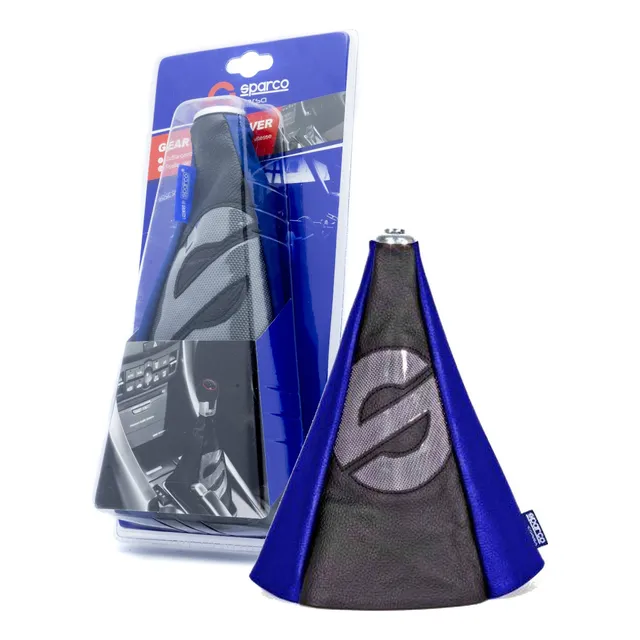 Funda Cobertor Palanca Cambios Azul/negro Sparco Universal 