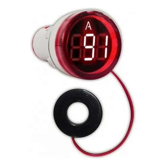 Amperímetro Digital Mini Led 29mm 100amp Volt Ojo Debuey Baw