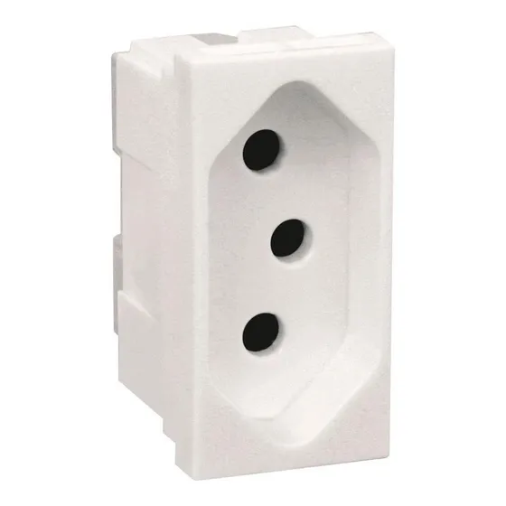 Kit 10 Módulo Tomada 20a Branca Legrand 615060 Pial Plus