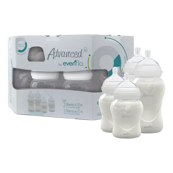 Set de Biberones Evenflo 4 Piezas