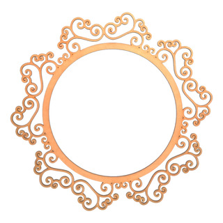 Marco Para Espejo Floritura 40 Cm Mdf 3 Mm Marco Para Espejo Floritura 40 Cm Mdf 3 Mm