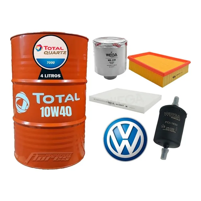 Cambio Aceite Total 10w40 + Filtros Suran Gol Trend Voyage