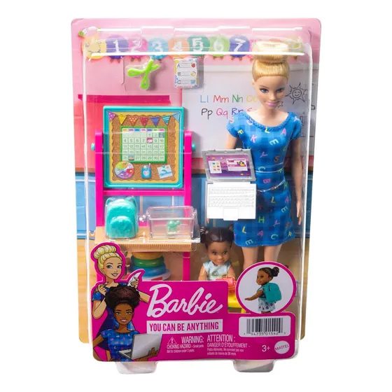 Barbie Muñeca Maestra De Escuela Con Muñeca Estudiante