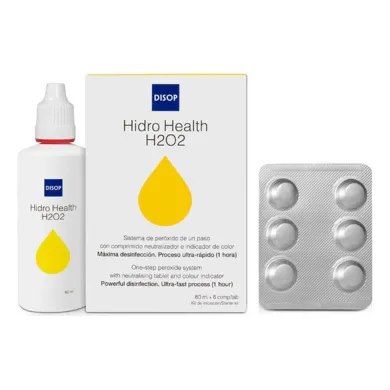 Liquido Hidro Health H2o2 60 Ml + 6 Tab. - Óptica Ruglio