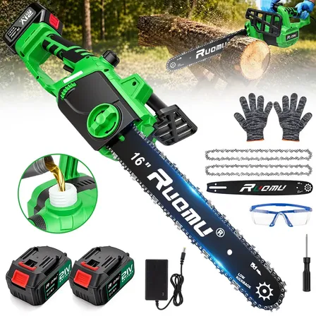 Motosserra Elétrica 16 Polegadas Brushless 3800W 2 Baterias Profissional