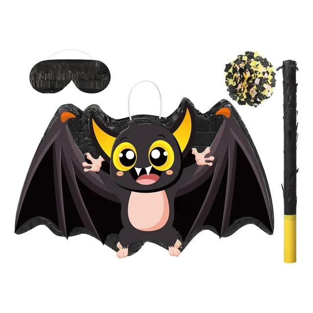 Piñata Murciélago Rellena De Dulces Para Fiesta Infantil