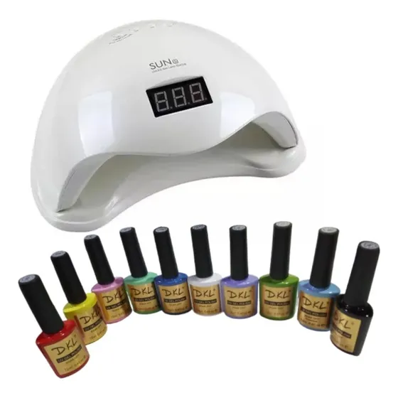 Kit Lampara + Regalo 10 Semipermanentes 
