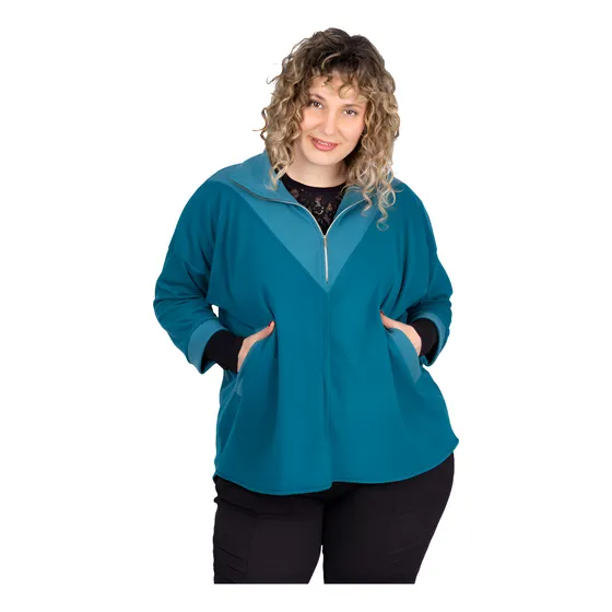 Poncho Termo Polar Abrigo Teglio Onara T. Grande Con Flecos