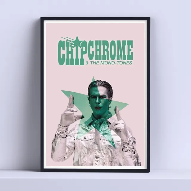 Cuadro Chip Chrome 30x40cm Deco Listo P Colgar