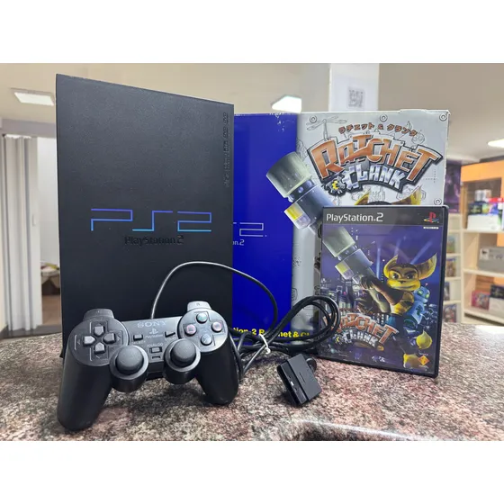 Playstation 2 Fat Bundle Ratchet & Clank Cib Original Japonês Bloqueado Seminovo