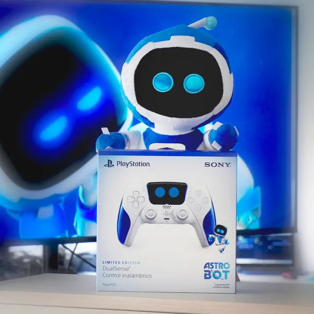 Mando Ps5 Dualsense Astro Bot + Peluche Edición Limitada