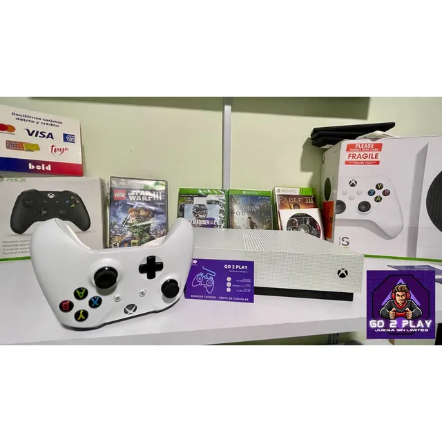 Consola Xbox One S 1tb, Microsoft, Standard, Blanco.