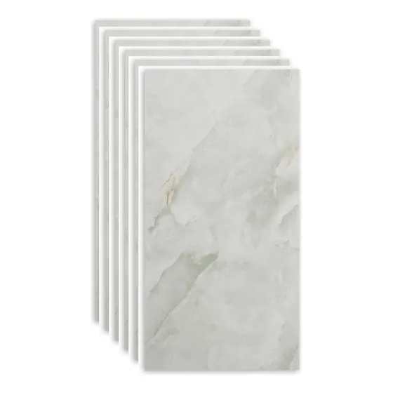 Autoadhesivo Marmol Gris Paredes Baño Cocina Pack X 30