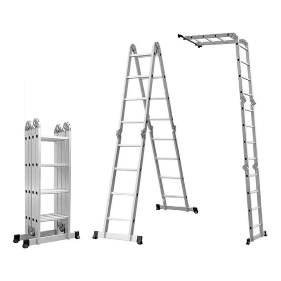 Escalera De Aluminio Plegable 4x4 Mts