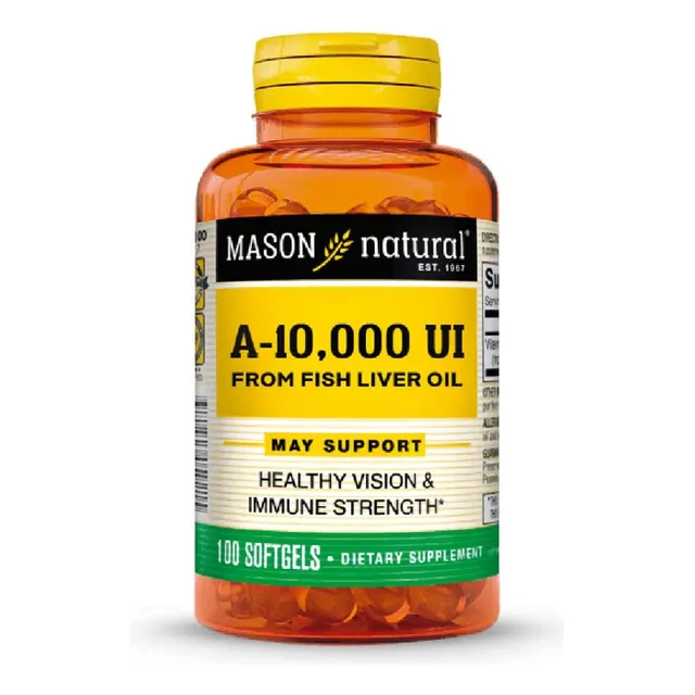 Vitamina A 10,000iu Mason Natural Salud Ocular 100 Capsulas