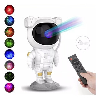 Lámpara Proyectora De Luces Led Rgb De Galaxia Astronauta Lámpara Proyectora De Luces Led Rgb De Galaxia Astronauta