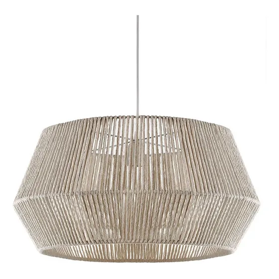Colgante Hilo Natural 50cm Apto Led Deco Diamante Large