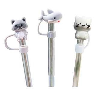 Tapa Popote Strawtopper Tiburon Gato Accesorio Para Stanleyy Tapa Popote Strawtopper Tiburon Gato Accesorio Para Stanleyy