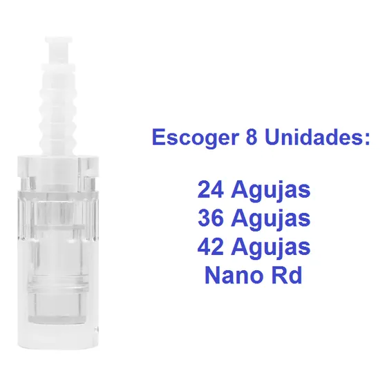 Cartucho Dermapen Nano,12,24,36,42 Agujas ( Paq. 8 Unidades)