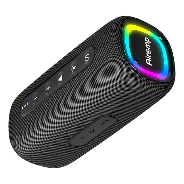 Bocina Bluetooth Recargable Portatil Impermeable  Luz Rgb