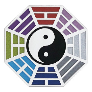 Espelho Baguá Yin Yang Harmonização Feng Shui - Casa - Sala Espelho Baguá Yin Yang Harmonização Feng Shui - Casa - Sala
