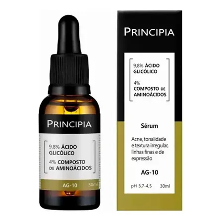 Sérum Facial Principia Ag-10 9,8% Ácido Glicólico Todo Tipo De Pele Dia/noite