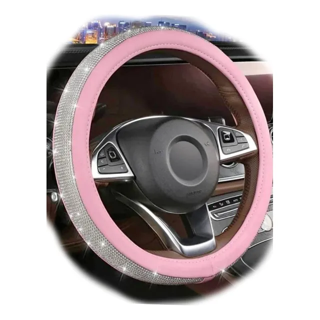 Forro De Volante Rosado Chicle Con Brillantes Para Dama Pink