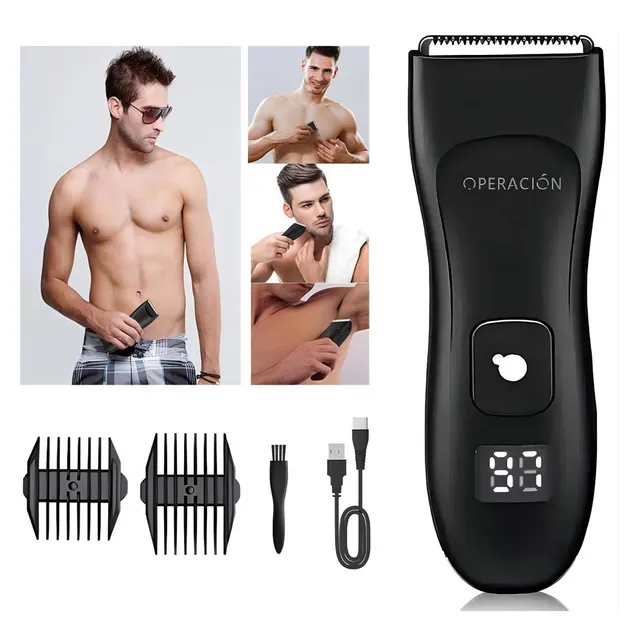 Operacion® Rasuradora Corporal Hombre Cortadora Zona Íntima Color Negro