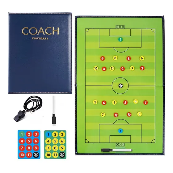 Tabla De Entrenamiento De Fútbol, Portapapeles De Entrenadores De Fútbol, Kit De Pizarra Magnética Táctica Con Borrado En Seco, Marcador Y Silbatos (tabla De Fútbol)